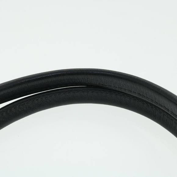 GUCCI GG Canvas Web Sherry Line Hand Bag Black Red Green Auth 51850 - Picture 8 of 16